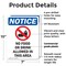 Signmission No Food Or Drink Allowed, 7 in W x Rectangle, Plastic OS-2PACK-NS-P-710-V-14580 - alternate 6